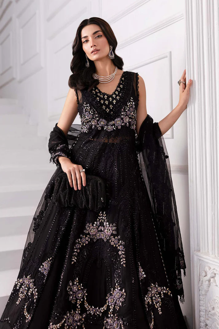 3 Piece Unstitched Embroidered Organza Suit - Image 4