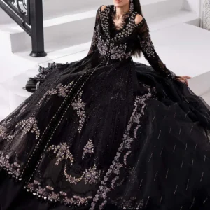 3 Piece Unstitched Embroidered Organza Suit