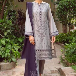 JAZMIN – EC218 | Unstitched | Embroidered Lawn 3 Piece